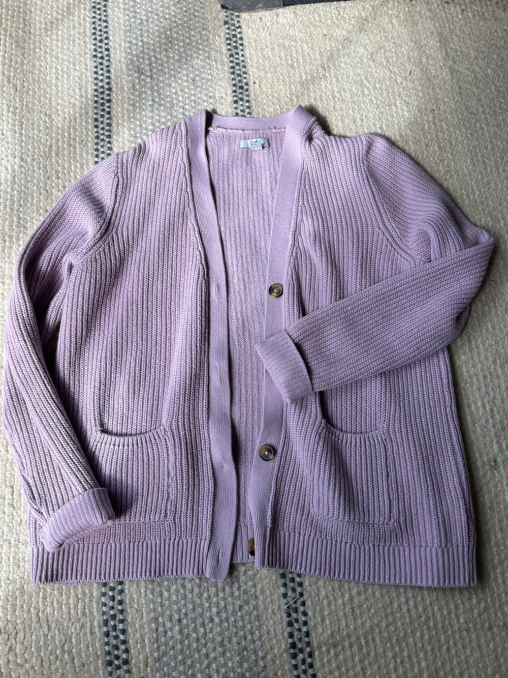 Vintage Croft & Borrow Lavender Cardigan